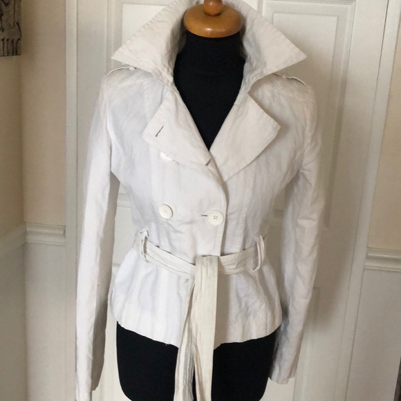 White cotton casual spring jacket - Picture 2 of 2
